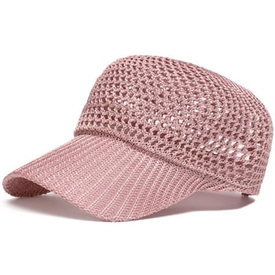 Zomer Ademende Baseballpet met Gaatjes voor Dames Mesh Gebogen Klep Modieus Persoonlijkheid All-Match Zonbescherming Zonnehoed gray