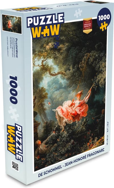 Puzzel De Schommel - Jean-Honoré Fragonard - Legpuzzel - Puzzel 1000 stukjes volwassenen