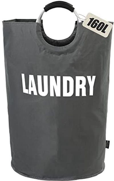 Grote Inklapbare Wasmand 160L - Opvouwbare Waskorf voor Kleding en Beddengoed