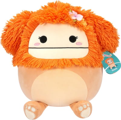 Squishmallows - Shasta Light Orange Bigfoot W/Flower Pin 30 cm Plush
