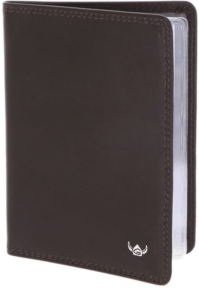 Golden Head Leren identiteitskaarthoesje Polo RFID Protect Ausweisetui 4488 Dunkelbraun donkerbruin