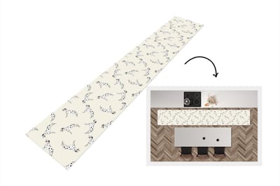 Keukenloper - Loper keuken - Hond - Dalmatiër - Pastel - Jongen - Design - 300x50 cm - Keukenloper vinyl