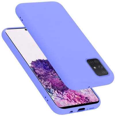 Cadorabo Hoesje geschikt voor Samsung Galaxy A51 5G in LIQUID LICHT PAARS - Beschermhoes gemaakt van flexibel TPU silicone Case Cover