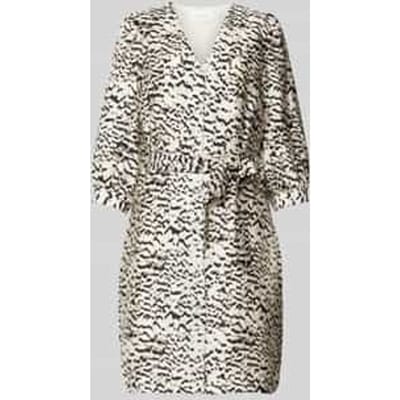 Knielange jurk met V-hals, model 'Philida'