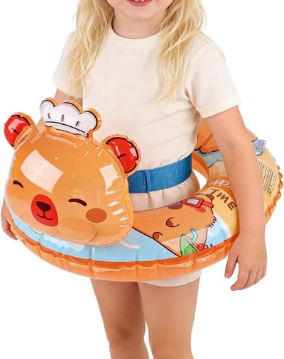 Opblaasbare zwemband - Zwembad Ring - Waterpret Kinderen - Antislip Zitting - 54 cm - Capybara Cartoon