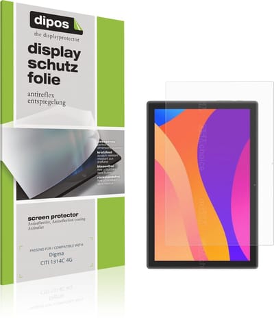 dipos – 2x Matte Beschermfolie geschikt voor Digma CITI 1314C 4G | Krasbestendige & antireflecterende Screenprotector Ultra-Thin