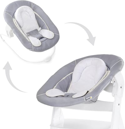Alpha Bouncer 2 in 1 set voor pasgeboren baby's - wipstoeltje vanaf de geboorte - grijs - 66 x 49 x 45 cm