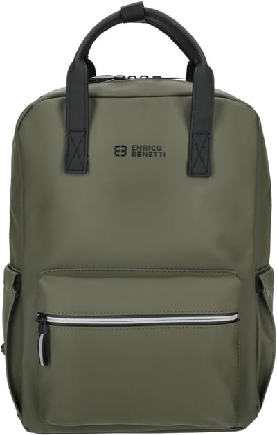 Enrico Benetti Bergen Waterafstotende Laptoprugzak met 17 inch Laptopvak - Rugzak 18 Liter - OIlijfgroen