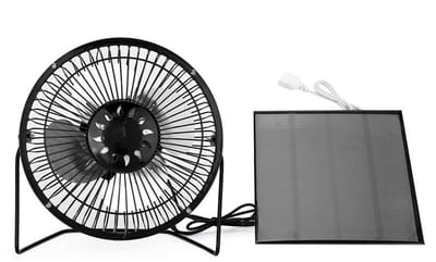 Mini Solar Fan - Zonnepaneel Ventilator - Draagbaar en Lichtgewicht - Koeling voor Binnen en Buiten - Geschikt voor Camping en Tuin