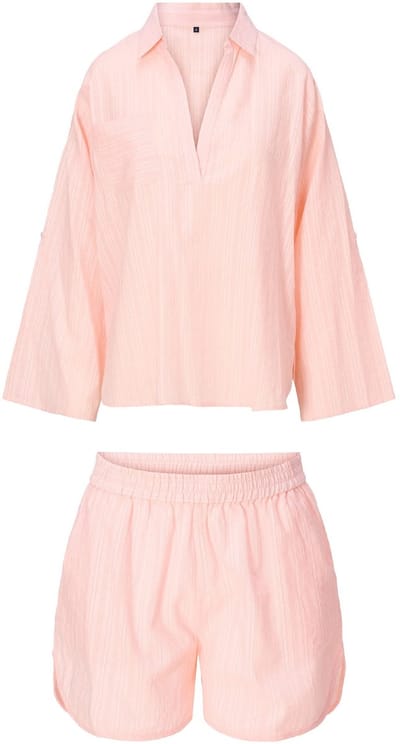 LingaDore - Shortama Set Perzik - maat 3XL - Roze