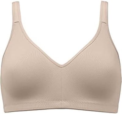 Naturana soft BH met elastische cups zonder beugel omvang 75 past voor cup maat B/C/D beige