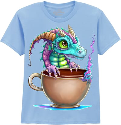 KIDS Draak Hot Chocolate Dragon The Coloured House KIDS T-shirt XL