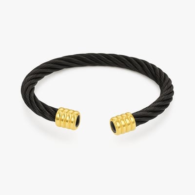 Herenarmband - Luxe Armband - Zwart Goud - Titanium