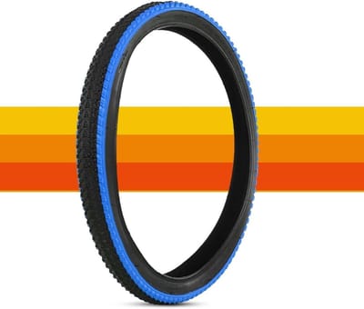 20x2.125 MTB-Fietsband met Kleurrijke Zijwand Lage Rolweerstand 20-2.125 Hoge Grip 20 2.125 Duurzaam voor Bergfiets en Opvouwfiets(Blue)