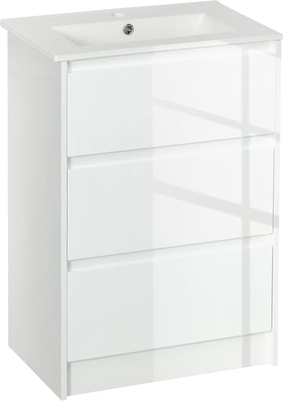 Kleankin-Badkamermeubel-Spaanplaat-61x37x88cm-Wit