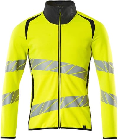 Mascot Accelerate Safe Sweatshirt met rits 19184-781 - hi-vis geel/donkermarine - L