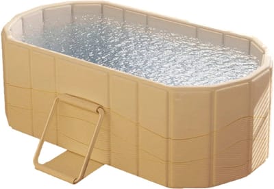 House of Balance Opvouwbaar Bad - 150×55×50 cm - Opvouwbare Badkuip - Badkuip Opvouwbaar - Zitbad - Badkuip vrijstaand volwassenen