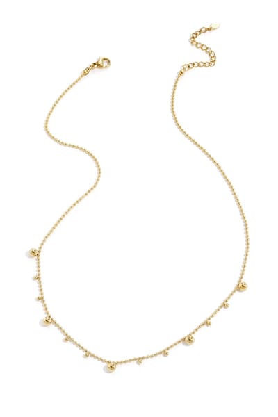 Ketting met afwisselende bolletjes - goud - Yehwang