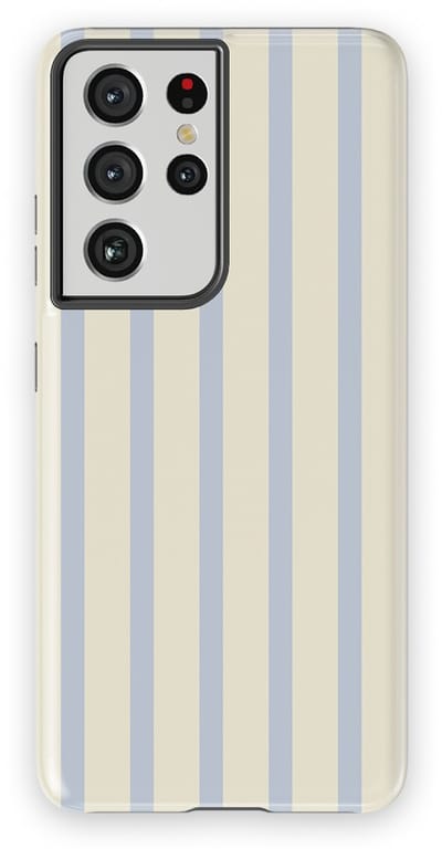 DripCase Gestreept Hoesje Samsung Galaxy S21 Ultra | Backcover met Mag | Stripes Motief | Trendy Case Samsung Galaxy S21 Ultra met Strepen Sunday Shore