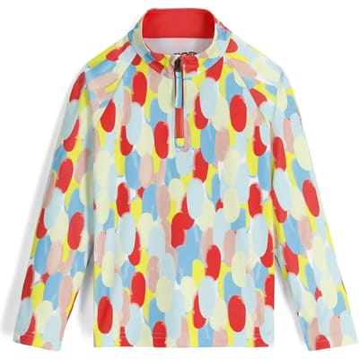 Langarm T-shirt met 1/2 ritssluiting voor meisjes baby Spyder Reflect
