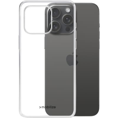 Mobilize iPhone 15 Pro Max Siliconen (TPU) Hoesje Transparant