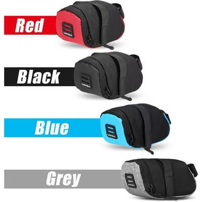 Lixada Mini Mountainbike Zadeltas Pouch Racefiets Zadel Achtertas Outdoor Fiets Zadelpen Tas grijs