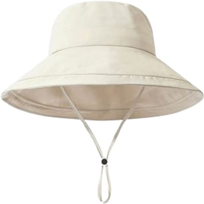 Hoeden - Zonnehoeden - Dames zonnehoeden - Brede rand UV-bescherming - Opvouwbare paardenstaart - Zomerhoeden Waterdichte ademende safari emmerhoed - Voor strand tuin vissen - Gebroken wit