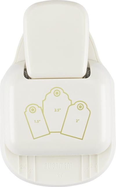 Vaessen Creative Pons - 3 in 1 Label Pons - 3,8 - 5,1 - 6,4 cm - Geschulpt - Ivoor