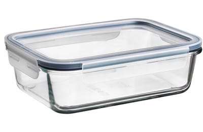 IKEA Glazen Voedselcontainer 1000ml met PP Deksel - Hittebestendig