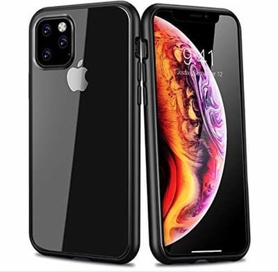 ShieldCase Zwarte Metallic Bumper Case Geschikt Voor Apple iPhone 11 Pro Max - Extra stevig hoesje - Kwalitatieve backcover - Zwart