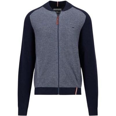 Fynch-Hatton Vest Cardigan College Colorblock Navy / male