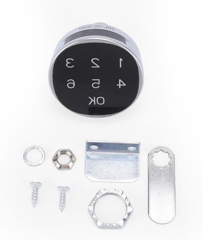 Digitale Kastslot - Slimme Latch - Privacy Bescherming - Noodstroomvoorziening - 11 x 8 x 7 cm - Zilver