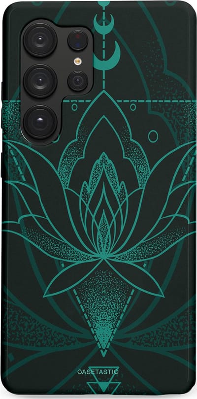 Casetastic Hoesje Geschikt voor Samsung S25 Ultra - Stijlvolle Beschermende Duo-layer Case - Lotus Zen