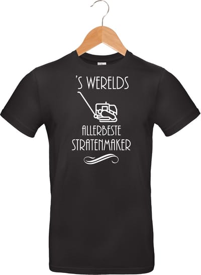 Mijncadeautje T-shirt - 's Werelds beste Stratenmaker - unisex Zwart (maat M)