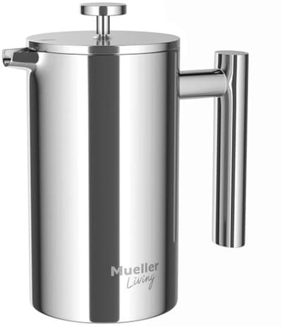 RVS Franse Pers Koffiezetapparaat 20 oz met Meervoudig Filtratiesysteem