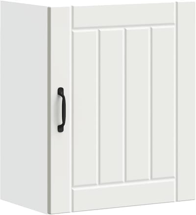 Keuken wandkast - Opbergkast keuken - Keuken organiseren - Met glazen deur - 31x50x60 cm - Wit