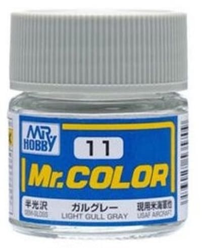 Gunze Mr. Hobby C-011 - Mr. Color 10 ml Light Gull Gray - Lacquer Modelbouwverf