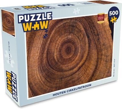 Puzzel Cirkel - Hout - Ringen - Legpuzzel - Puzzel 500 stukjes