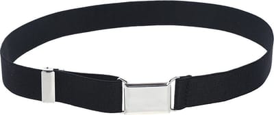WiseGoods Luxe Riem Kinderen Met Gesp - Belt - Elastiek Riemen - Broekriem - Kleding Accessoires - Meisjes / Jongens - Zwart 77cm