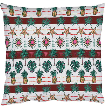 Sierkussens - Kussentjes Woonkamer - 50x50 cm - Kust - Zee - Tropisch - Multi