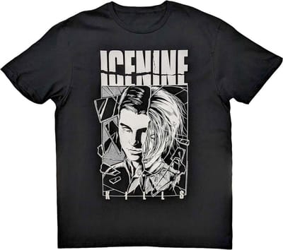 Ice Nine Kills - Shower Scene Split Face Heren T-shirt - S - Zwart