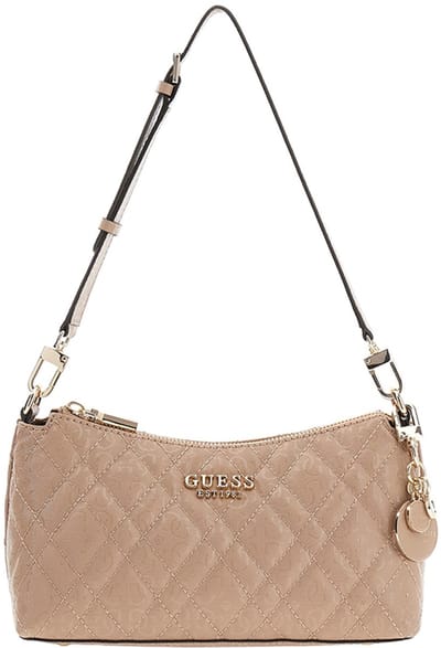 Guess Isemay Medium Schoudertas Dames - Imitatieleer - Bruin