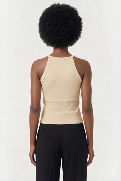 RAIZZED Heather Singlet Dusty Sand Maat: XS | Mouwloze Tops Outlet | Dames | Beige