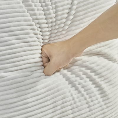 STILVORA Zitbank 2-Zits Compact - Scandinavisch Design Met Zacht Ribstof Comfort - Voor Woonkamer Slaapkamer En Appartement - Hout En Stof Beige
