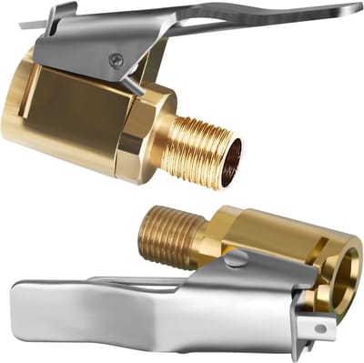 2 Stuks 8mm Messing Ventiel Aansluiting voor Banden, Luchtpomp Clip en Torque Plug voor Alle Ventielen