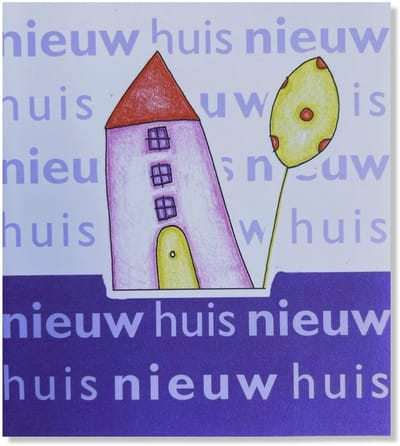 Een Nieuwe Huis - Nieuwe Woning Wenskaart - 12x11cm - Gevouwen Verhuisd kaart inclusief envelop - Nieuw Huis