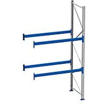 Palletstelling PR 600, aanbouwsectie, H 3600 mm, max. 1000 kg, 2 dwarssteunen