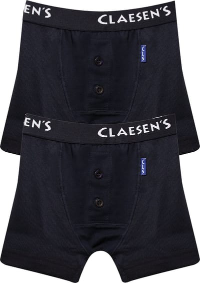 Claesen's® - Boxershorts 2-pack Navy RibCL 244-Navy-2