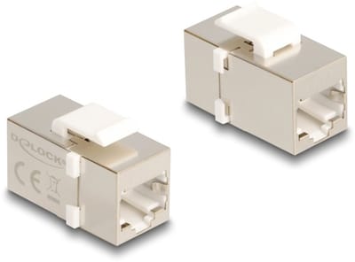 Delock Keystone Module RJ45 jack to RJ45 jack Cat.6 FTP