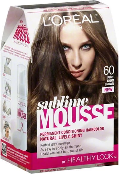 L'Oreal Paris Sublime Mousse By Casting, Healthy Look - Pure Light Brown - Licht Bruin - Nummer 60 - Permanente Haarverf